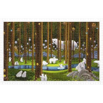 Pintoo-H2075 Puzzle aus Kunststoff - SMART - Polar Bears in the Forest