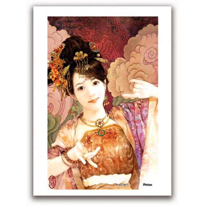 Pintoo-M1088 Puzzle aus Kunststoff 40 Teile - Der Jen: Tanzende Frau