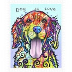   Puzzle aus Kunststoff - Dean Russo - Dog Is Love