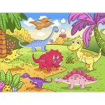   Puzzle aus Kunststoff - Dinosaurier