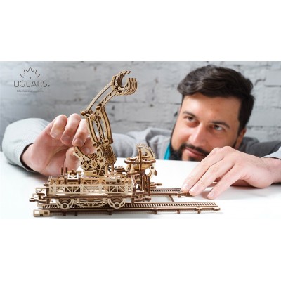 Ugears-12060 3D Holzpuzzle - Rail Mounted Manipulator