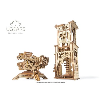 Ugears-12075 3D Holzpuzzle - Archballista-Tower