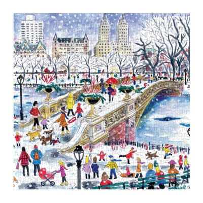 Galison-35686 Bogenbrücke im Central Park – 500-teiliges Puzzle