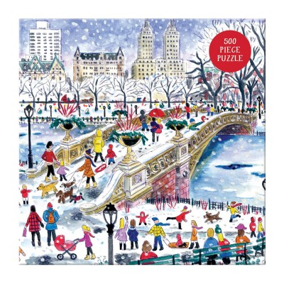 Galison-35686 Bogenbrücke im Central Park – 500-teiliges Puzzle
