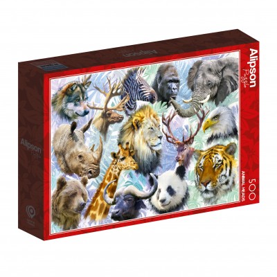 Puzzle Alipson-Puzzle-50009 Tierköpfe