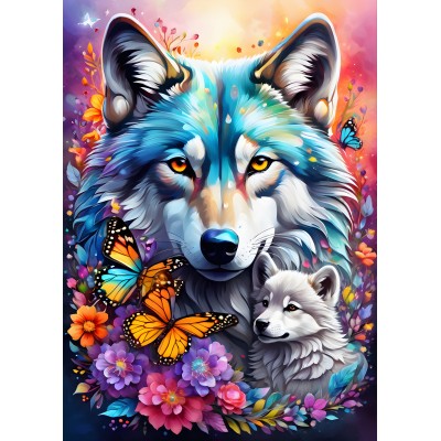 Puzzle Alipson-Puzzle-F-50124 Wolves - Maternal Love Collection