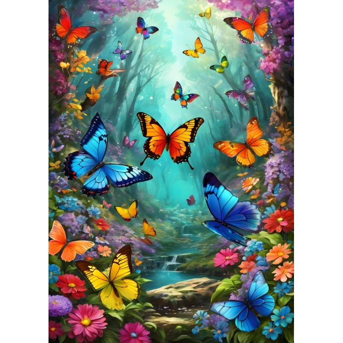 Puzzle  Alipson-Puzzle-F-50174 Schmetterlingswolken