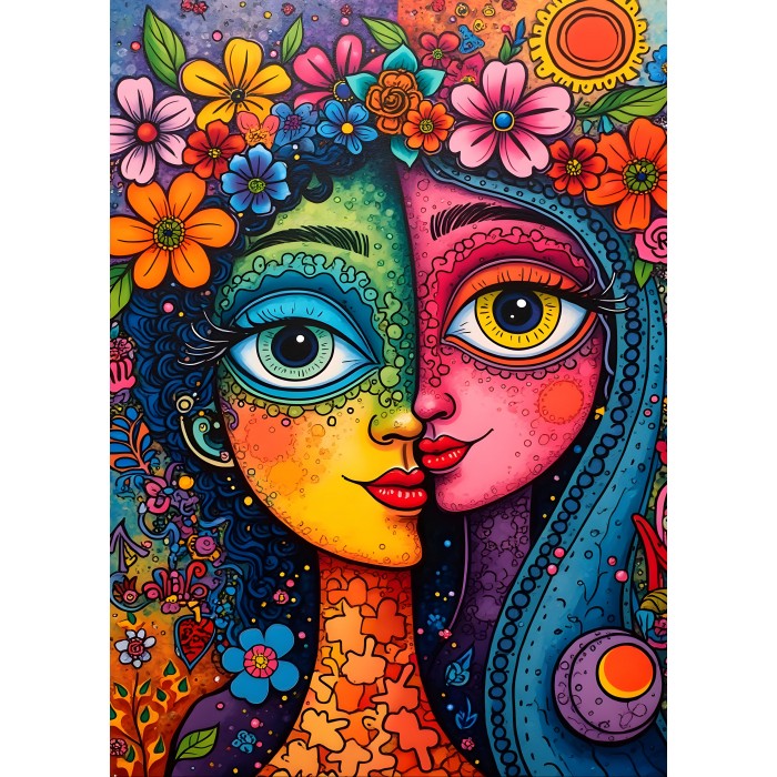 Puzzle  Alipson-Puzzle-F-50242 Buntes Duo
