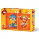   2 Puzzles - Clowns