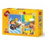   2 Puzzles - Sommer - Winter