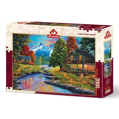 Puzzle Art-Puzzle-4575 Zwei Seiten : Eines Waldes