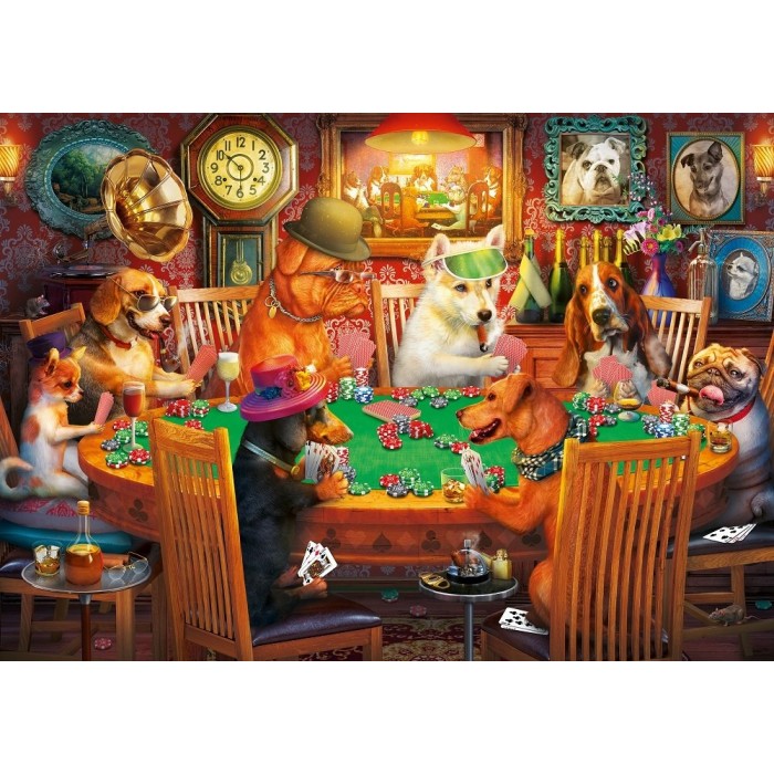 Puzzle  Art-Puzzle-5094 Die Zockerhunde