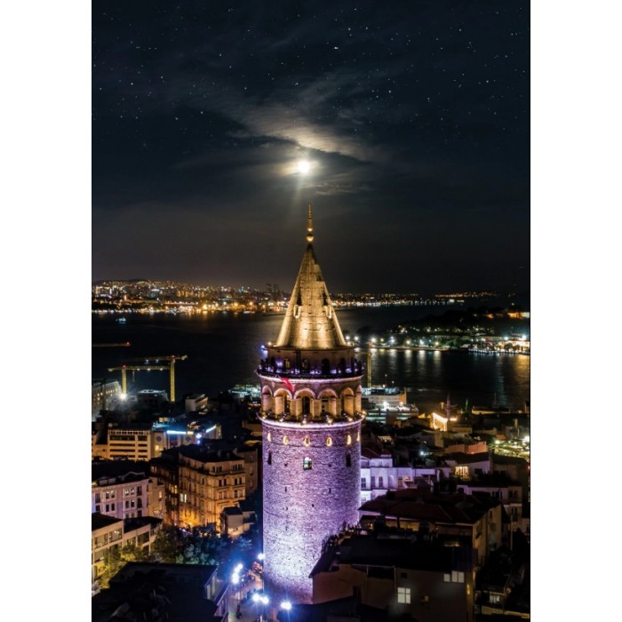  Art-Puzzle-5241 Neon Puzzle - Galata-Turm