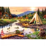 Puzzle  Art-Puzzle-5520 Camping Friends