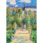 Puzzle   Claude Monet, Der Monet Garten in Vétheuil, 1881