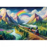 Puzzle   XXL Teile - Rainbow Express