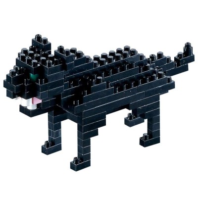 Brixies-58434 3D Nano Puzzle - Schwarzer Panther