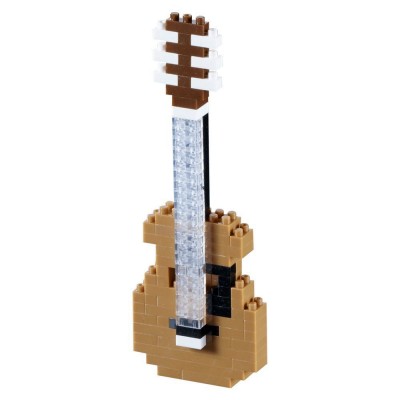 Brixies-58621 Nano 3D Puzzle - Gitarre (Level 2)