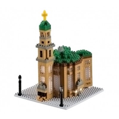 Brixies-58755 Nano 3D Puzzle - Frankfurter Paulskirche (Level 4)
