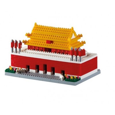 Brixies-58785 Nano 3D Puzzle - Tiananmen Square (Level 4)