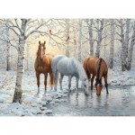 Puzzle  Cobble-Hill-40158 Winter Trio