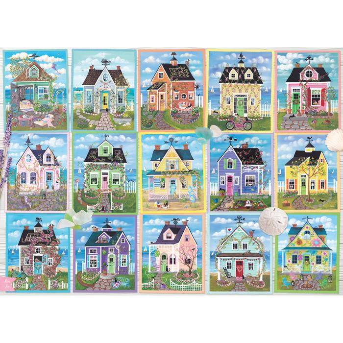 Puzzle  Cobble-Hill-40285 Cottages am Meer
