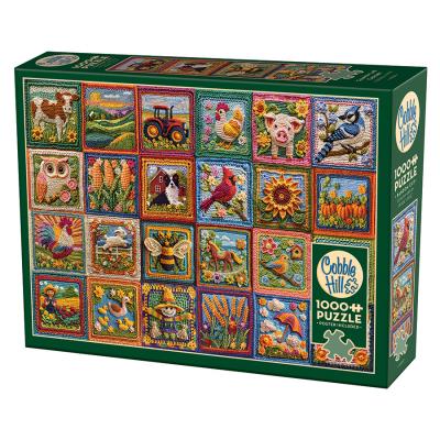 Puzzle Cobble-Hill-40320 Gehäkeltes Landleben
