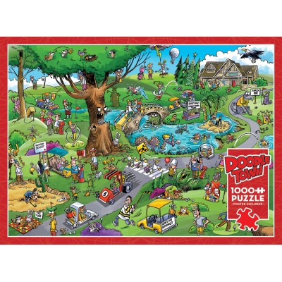 Puzzle Cobble-Hill-44502 DoodleTown: Par for the Course