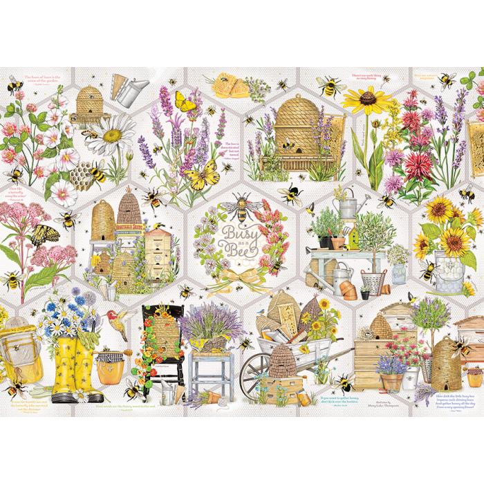 Puzzle  Cobble-Hill-45006 Fleißige Bienen