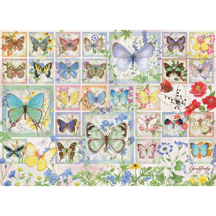 Puzzle  Cobble-Hill-45025 Schmetterlingscollage