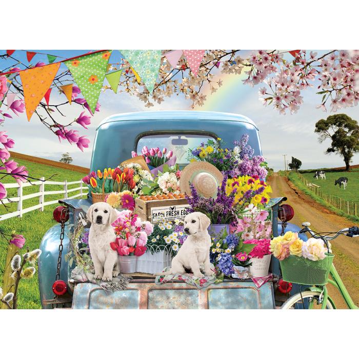 Puzzle  Cobble-Hill-45060 Frühlingstruck