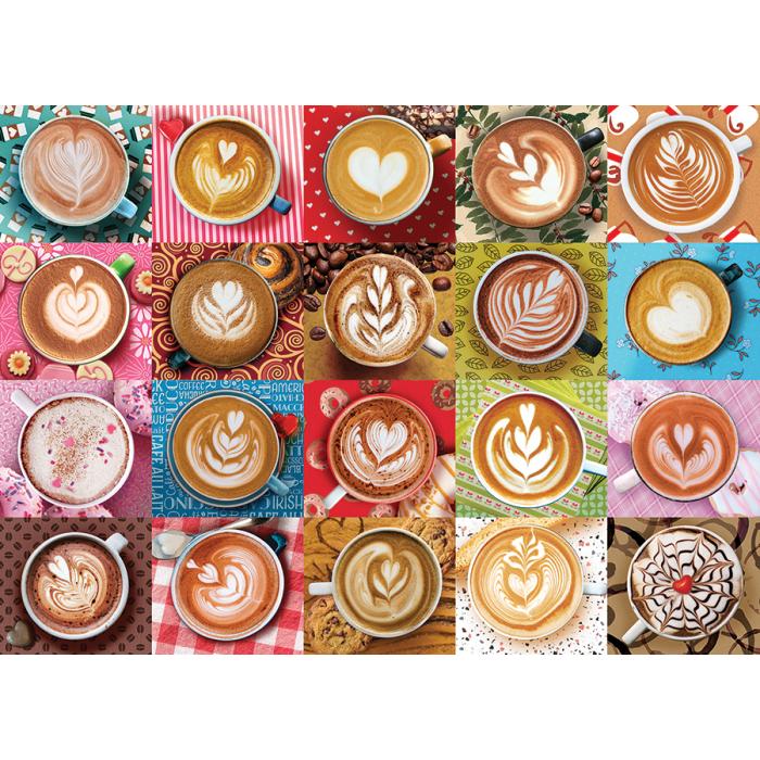 Puzzle  Cobble-Hill-45078 Kaffee von Herzen
