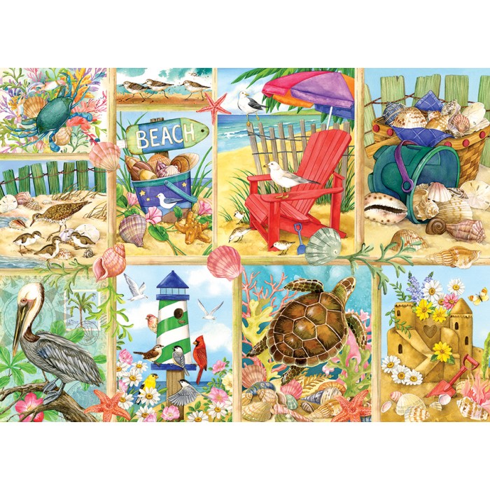 Puzzle  Cobble-Hill-45109 Ein Tag am Strand