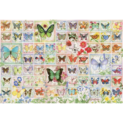 Puzzle Cobble-Hill-49011 Butterflies and Blossoms