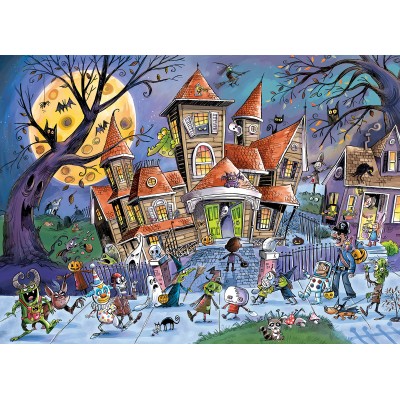 Puzzle Cobble-Hill-53551 XXL Teile - DoodleTown - Haunted House