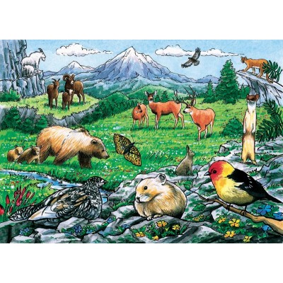 Cobble-Hill-58806 Rahmenpuzzle - Rocky Mountain Wildlife