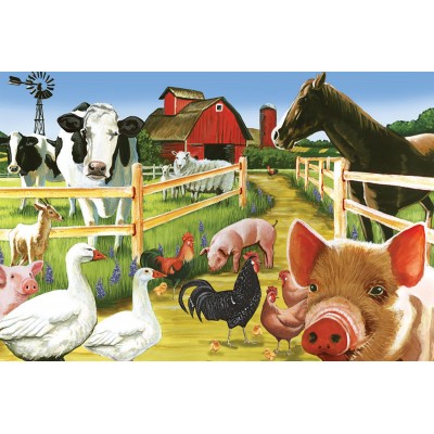 Puzzle Cobble-Hill-58880 Farmyard Welcome