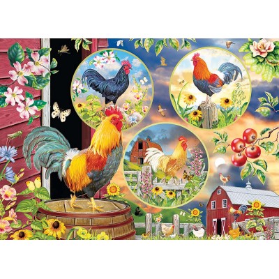 Puzzle Cobble-Hill-85058 XXL Teile - Rooster Magic