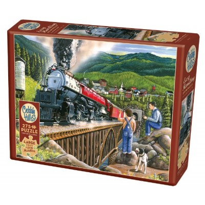 Puzzle Cobble-Hill-88009 XXL Teile - Steaming Out of Town