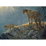 Puzzle   XXL Teile - Excursion: Cougar and Kits