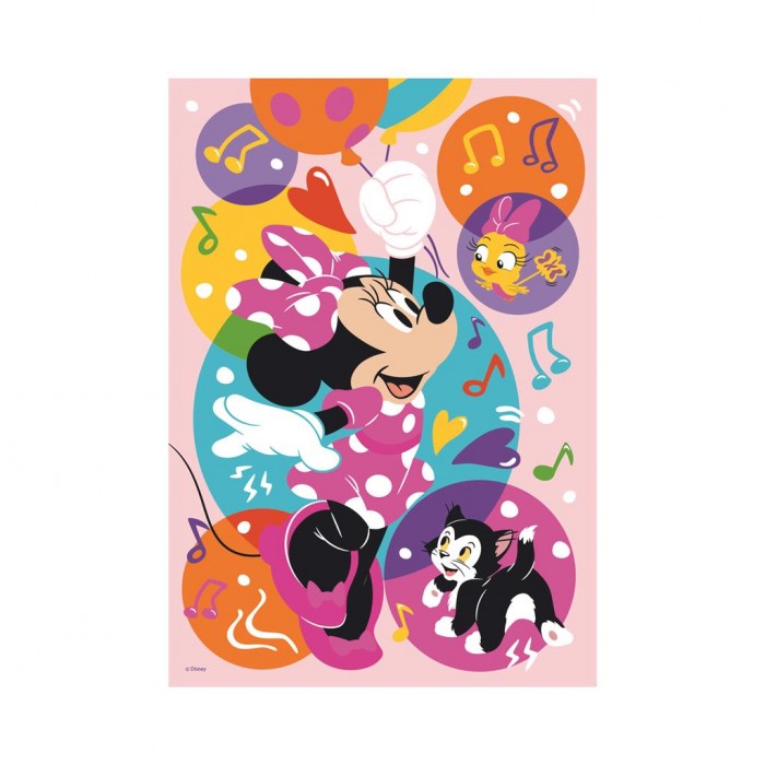 Dino-39418 XXL Teile - Neon Puzzle - Minnie