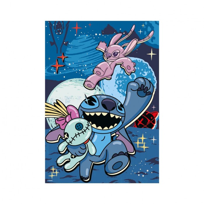 Dino-39421 XXL Teile - Stitch - Neon Puzzle