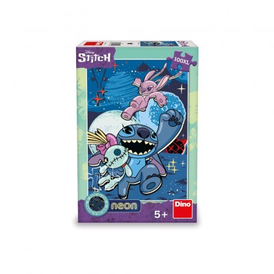 Dino-39421 XXL Teile - Stitch - Neon Puzzle