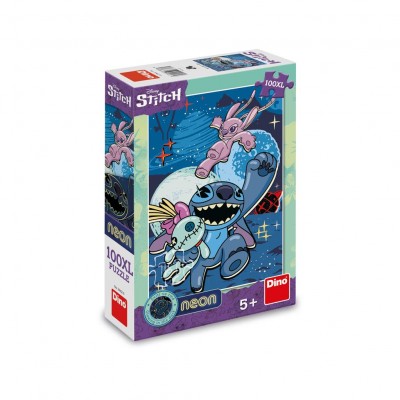 Dino-39421 XXL Teile - Stitch - Neon Puzzle