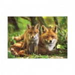 Puzzle  Dino-47229 XXL Teile - Fox and Cub