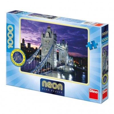 Dino-54120 Neon Puzzle - Tower Bridge, London