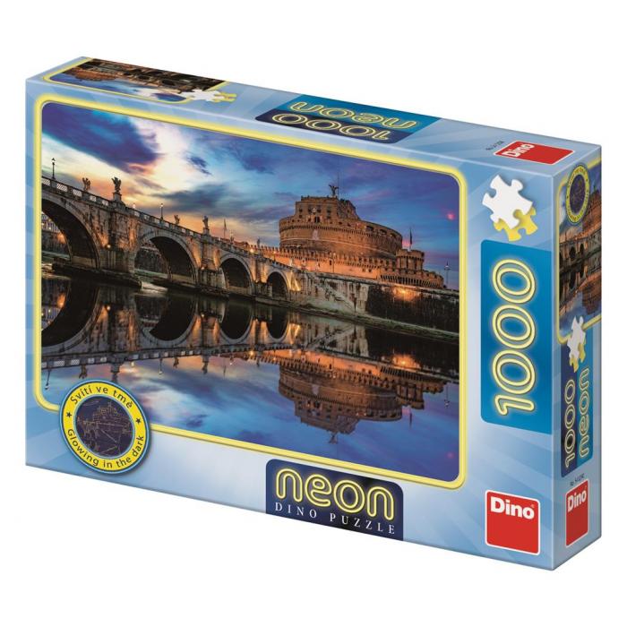  Dino-54129 Neon Puzzle - Angel Castle