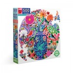 Puzzle  eeBoo-51123 XXL Teile - BIRDS AND FLOWERS