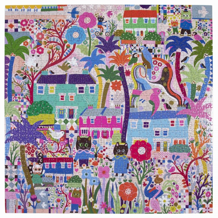 Puzzle eeBoo-51318 CATS AROUND TOWN