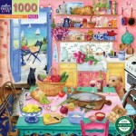 Puzzle  Eeboo-51600 Pink Kitchen